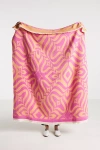 Anthropologie Doni Throw Blanket In Pink