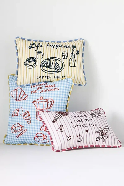 Anthropologie Dora Howarth Cotton Pillow In Multi