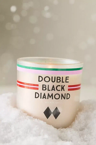 Anthropologie Double Black Diamond Woody Pinesap & Balsam Boxed Glass Candle In Neutral