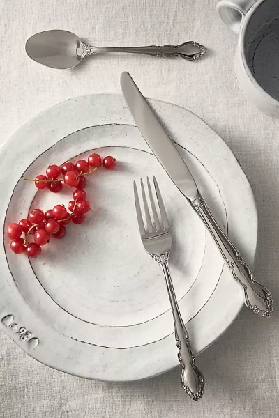 Anthropologie Dover Flatware 20-piece Place Setting In Metallic