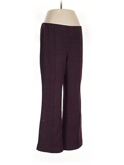 Pre-owned Anthropologie Dress Pants In Burgundy
