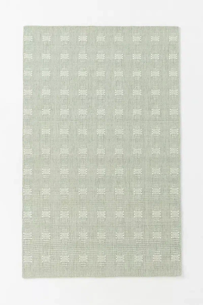 Anthropologie Drexton Geometric Wool Rug In Green