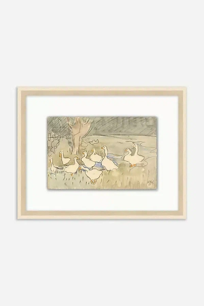 Anthropologie Duck, Duck, Goose Wall Art In Multi