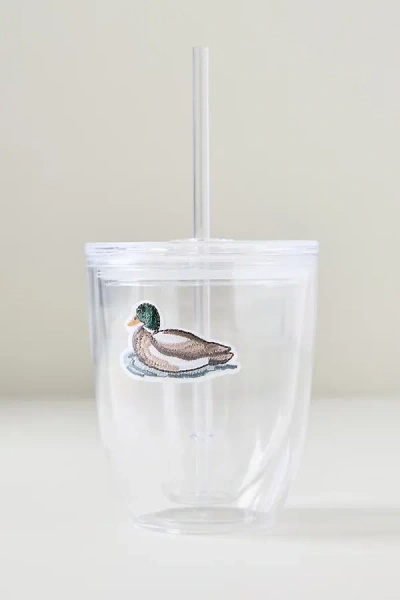 Anthropologie Duck Tumbler In Transparent