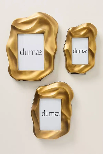 Anthropologie Dumae Jazz Wavy Frame In Gold