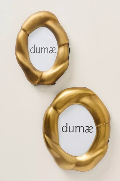 Anthropologie Dumae Julie Oval Frame In Gold