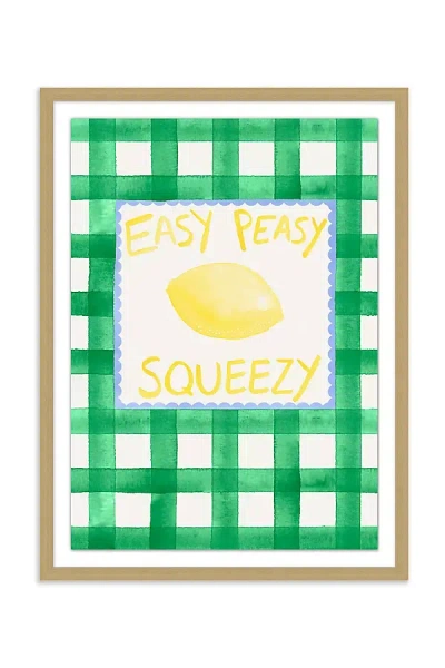 Anthropologie Easy Peasy Wall Art In Green