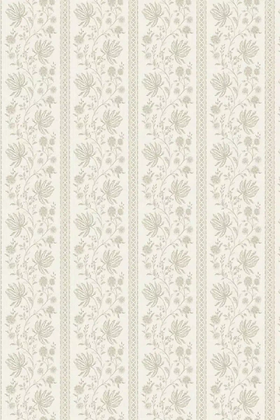 Anthropologie Edgemoor Jacobean Stripe Wallpaper In Neutral
