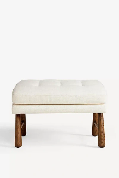 Anthropologie Edia Ottoman In Beige