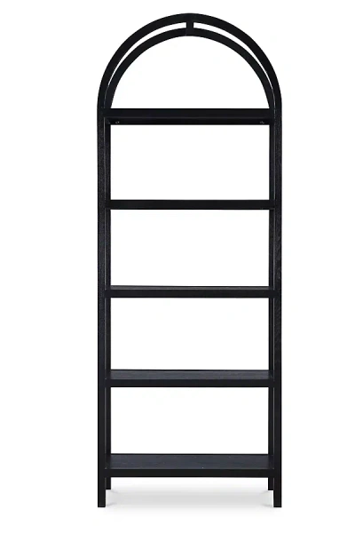 Anthropologie Eero Arched Oak Bookcase In Black