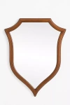 Anthropologie Elizabeth Mahogany Crest Wall Mirror