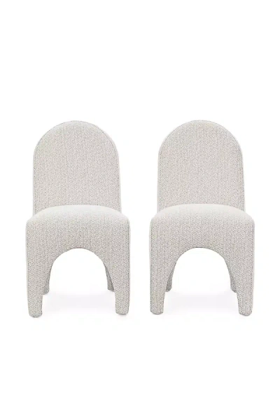 Anthropologie Ella Upholstered Dining Chairs, Set Of 2