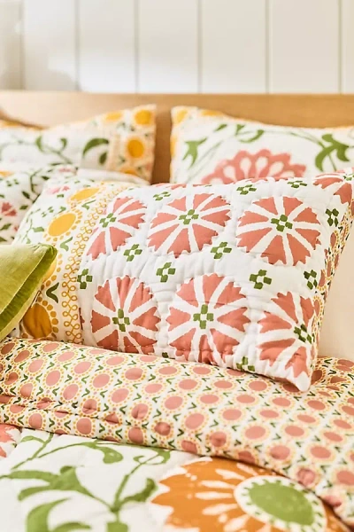 Anthropologie Ellen Merchant Cottage Quilted Pillowcases, Set Of 2 In Multi