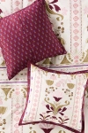 Anthropologie Elodie Embroidered Percale Floral Printed Euro Sham In Multi
