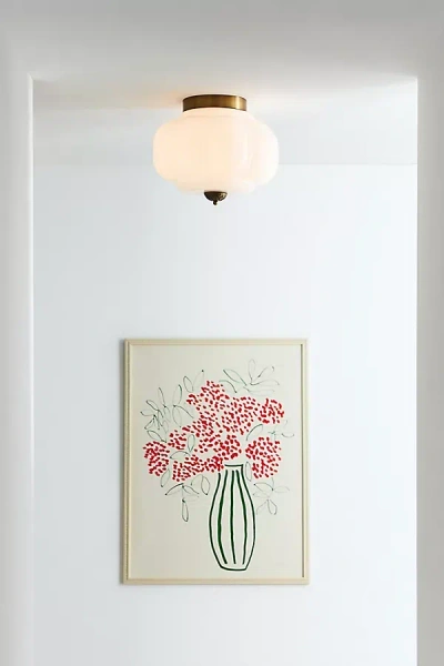 Anthropologie Eloise Glass Flush Mount In Multi