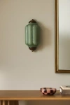 Anthropologie Eloise Glass Flush Sconce In Green