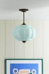 Anthropologie Eloise Glass Semi-flush Mount In Blue