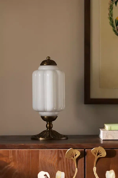 Anthropologie Eloise Glass Table Lamp In Gold