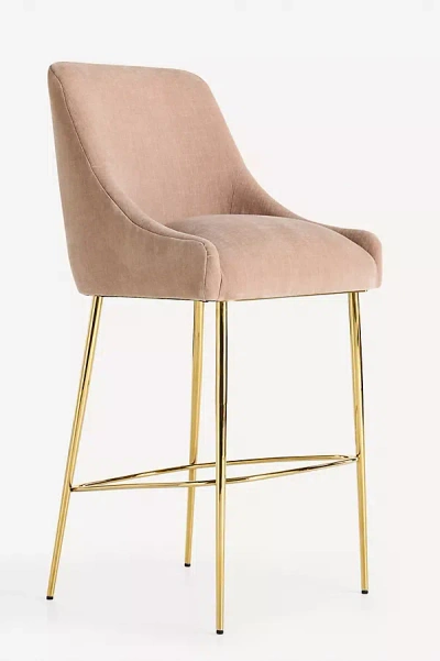 Anthropologie Elowen Bar Stool In Pink