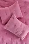 Anthropologie Elysian Cross-dyed Cotton Gauze Shams, Set Of 2 In Pink