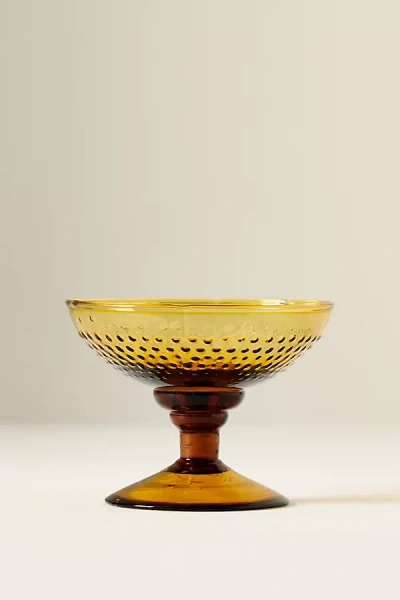 Anthropologie Embossed Coupe Glass In Multi