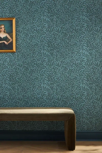 Anthropologie Emerys Willow Wallpaper In Blue