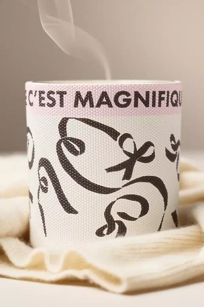 Anthropologie Emi Fresh White Cashmere & Musk Glass Candle