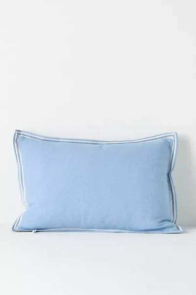 Anthropologie Emmett Cotton Cushion In Blue