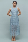 Anthropologie Endless Rose Sleeveless Textured Midi Dress