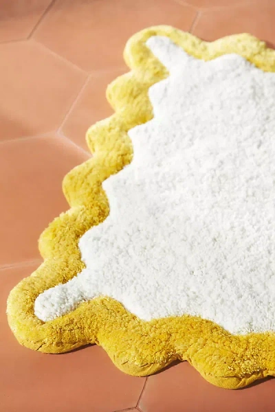 Anthropologie Ernestine Bath Mat In White