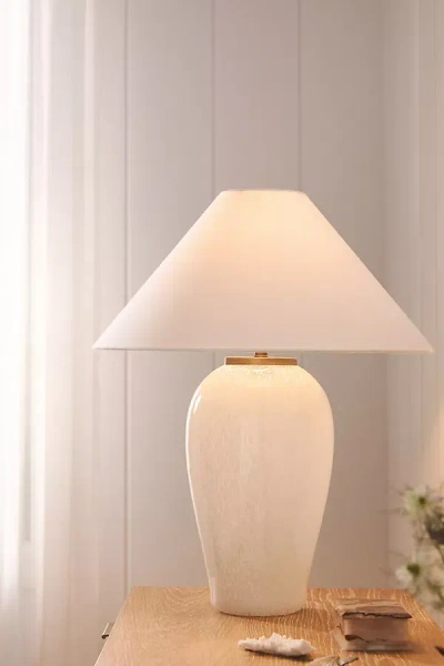 Anthropologie Esme Glass Table Lamp In Neutral