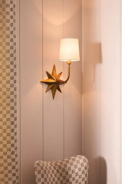 Anthropologie Etoile Sconce In Gold