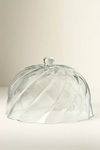 Anthropologie Etta Glass Cake Dome In Transparent