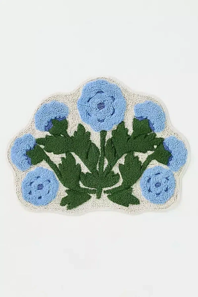 Anthropologie Eudora Bath Mat In Blue