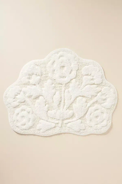 Anthropologie Eudora Bath Mat In White