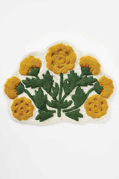 Anthropologie Eudora Bath Mat In Yellow