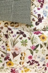 Anthropologie Evie Cotton Floral Organic Printed Euro Sham
