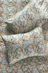 Anthropologie Evie Cotton Floral Organic Printed Shams, Set Of 2 In Multi