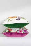 Anthropologie Evie Cotton Printed Floral Pillow