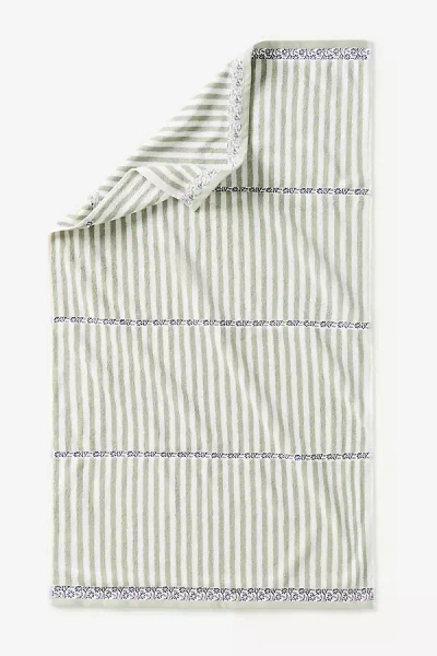 Anthropologie Evita Cotton Striped Woven Towel Collection