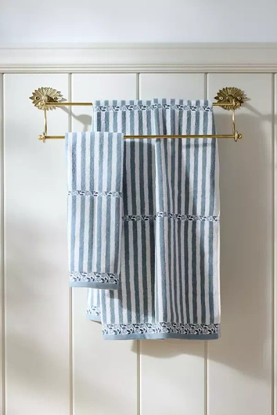Anthropologie Evita Cotton Striped Woven Towel Collection