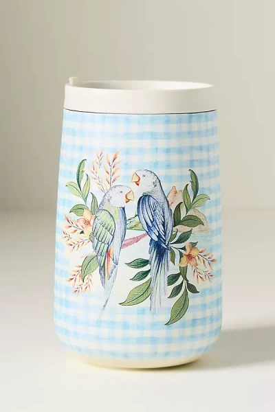 Anthropologie Farm Rio Insulated Tumbler In Blue