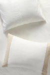 Anthropologie Fatine Cotton-linen Shams, Set Of 2