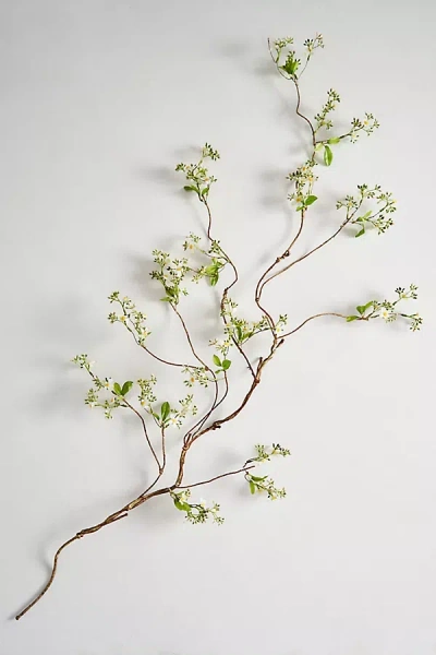 Anthropologie Faux Floral Garland In Sand