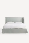 Anthropologie Felicity Performance Weave Slipcover Bed In Grey