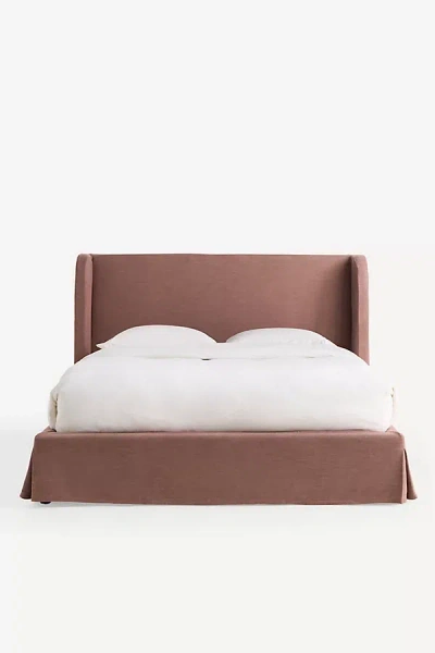 Anthropologie Felicity Performance Weave Slipcover Bed In Purple
