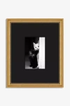 Anthropologie Feline Feature Peep Wall Art