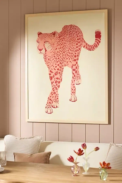 Anthropologie Feline Strut Wall Art In Neutral
