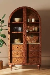 Anthropologie Fern Ash Wood Storage Cabinet In Brown