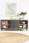 Anthropologie Fern Carrara Marble & Wood Buffet In Gray